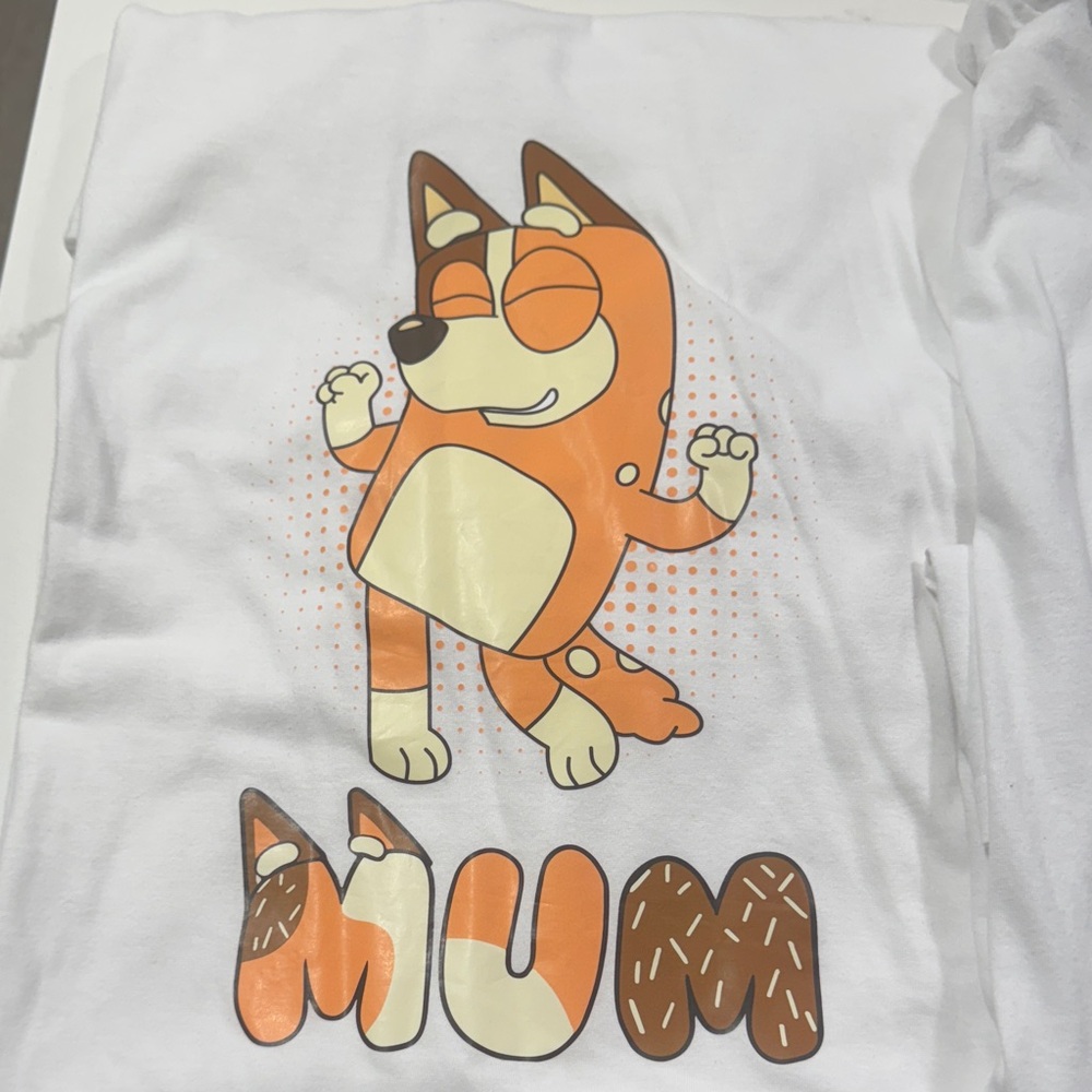 Playful White and Orange Women / men’s  Graphic Tee